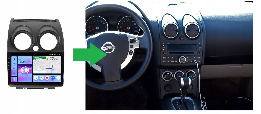 RADIO NAWIGACJA GPS NISSAN ROGUE 2007-2015 ANDROID