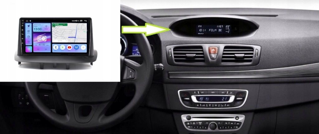 RADIO NAWIGACJA GPS RENAULT MEGANE III FLUENCE ANDROID