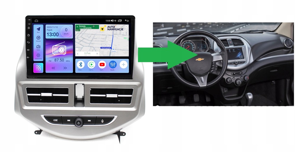 RADIO NAWIGACJA GPS CHEVROLET SPARK 2018 ANDROID CARPLAY 8/128 GB 4 RADIO NAWIGACJA GPS CHEVROLET SPARK 2018 ANDROID CARPLAY 8/128 GB