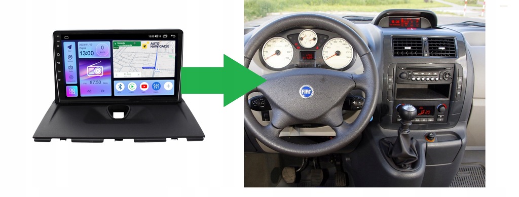 RADIO NAWIGACJA GPS CITROEN BERLINGO II 2008-2018 ANDROID CARPLAY