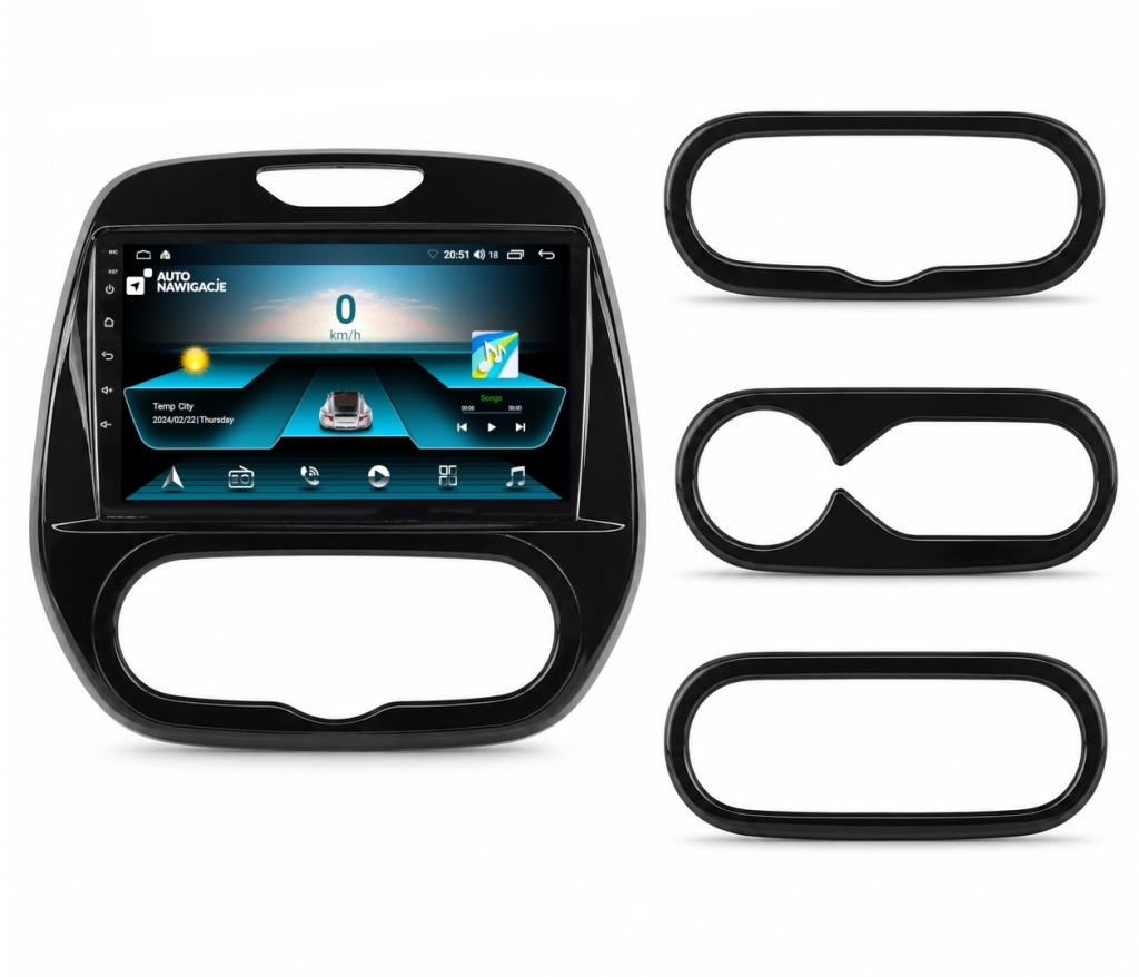 RADIO NAWIGACJA GPS RENAULT CAPTUR 2013-2017 ANDROID CARPLAY BLUETOOTH 64GB