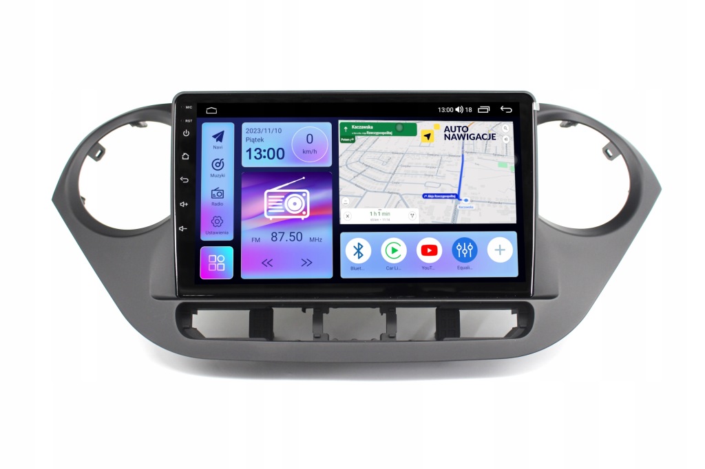 RADIO NAWIGACJA GPS HYUNDAI i10 2013+ ANDROID CARPLAY BLUETOOTH