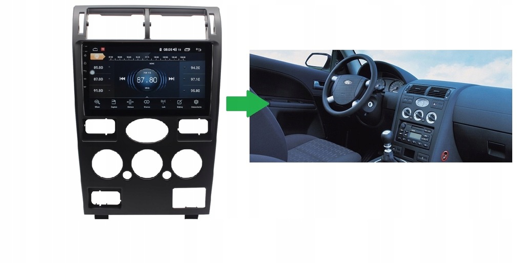 RADIO NAWIGACJA GPS FORD MONDEO 2000-2003 ANDROID
