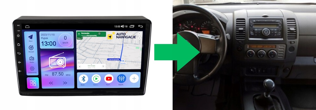 RADIO NAWIGACJA GPS NISSAN NAVARA 2010-2015 ANDROID CARPLAY 8/128 GB 4 RADIO NAWIGACJA GPS NISSAN NAVARA 2010-2015 ANDROID CARPLAY 8/128 GB