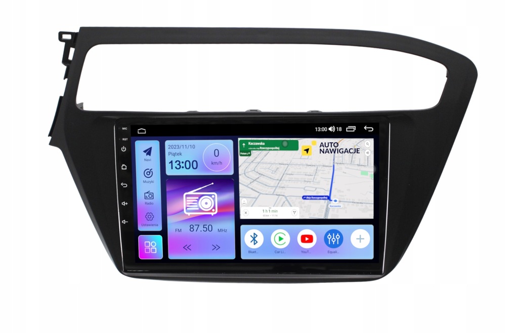 RADIO NAWIGACJA GPS HYUNDAI I20 2016-2019 ANDROID CARPLAY 8/128 GB