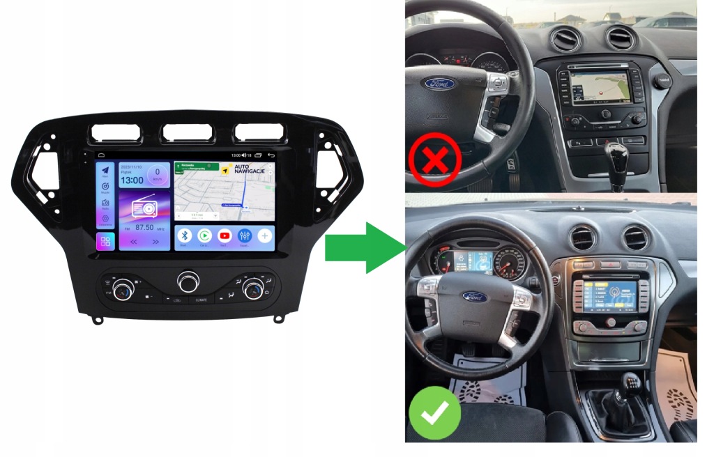RADIO NAWIGACJA GPS FORD MONDEO MK4 2011-2014 ANDROID CARPLAY 4/64 GB 4 RADIO NAWIGACJA GPS FORD MONDEO MK4 2011-2014 ANDROID CARPLAY 4/64 GB
