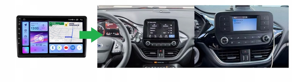 RADIO NAWIGACJA GPS FORD FIESTA MK8 2018-2021 ANDROID 4 RADIO NAWIGACJA GPS FORD FIESTA MK8 2018-2021 ANDROID