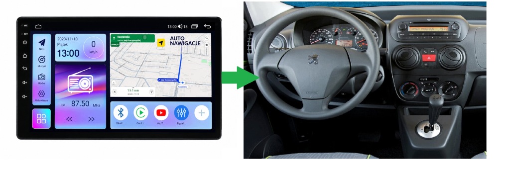RADIO NAWIGACJA GPS FIAT QUBO 2008-2017 ANDROID CARPLAY 4/64 GB 4 RADIO NAWIGACJA GPS FIAT QUBO 2008-2017 ANDROID CARPLAY 4/64 GB