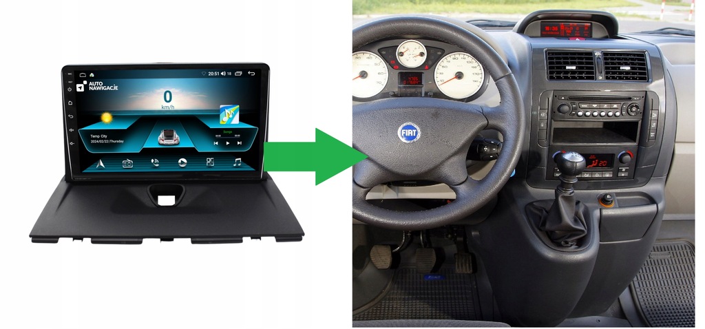 RADIO NAWIGACJA GPS FIAT SCUDO II 2007-2016 ANDROID CARPLAY 5 RADIO NAWIGACJA GPS FIAT SCUDO II 2007-2016 ANDROID CARPLAY
