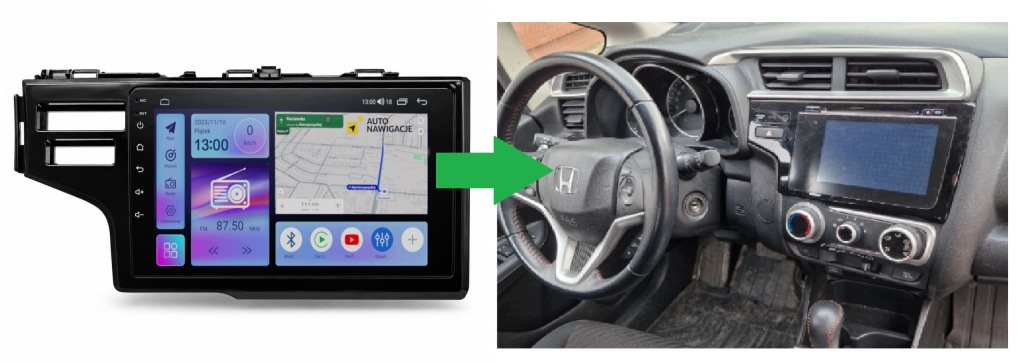 RADIO NAWIGACJA GPS HONDA JAZZ 2013-2020 ANDROID CARPLAY BLUETOOTH 64GB 4 RADIO NAWIGACJA GPS HONDA JAZZ 2013-2020 ANDROID CARPLAY BLUETOOTH 64GB