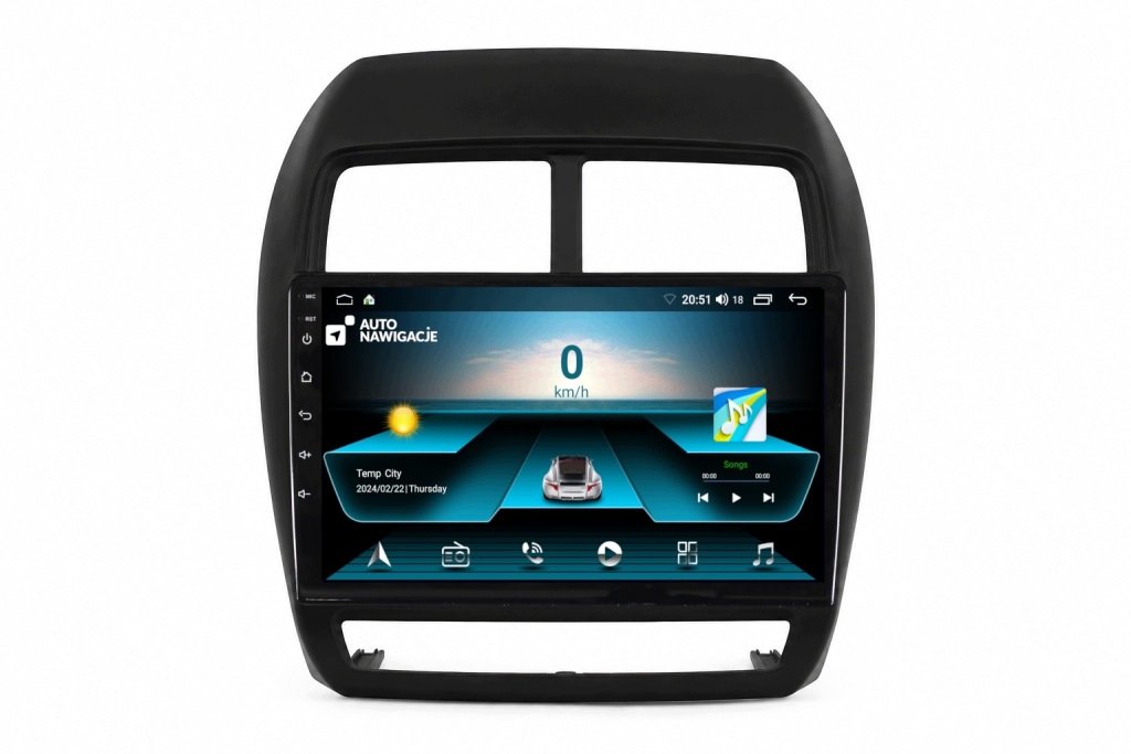RADIO NAWIGACJA GPS MITSUBISHI ASX 2018-2021 ANDROID CARPLAY ANDROID AUTO