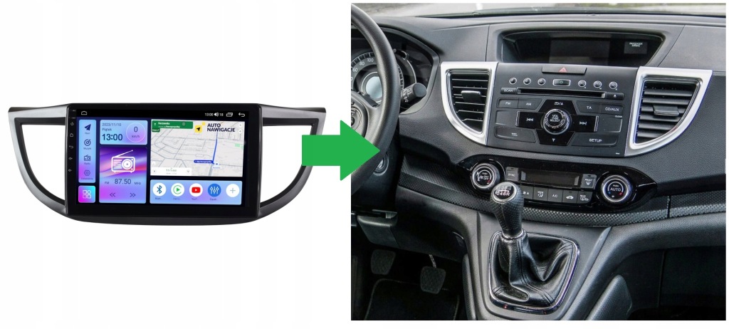 RADIO NAWIGACJA GPS HONDA CR-V IV 2012-2017 ANDROID CARPLAY 8/128 GB