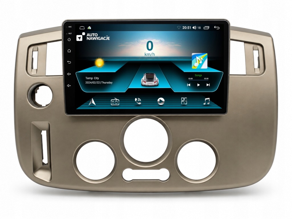 RADIO NAWIGACJA GPS RENAULT SCENIC 2003-2009 WIFI CARPLAY ANDROID 64GB